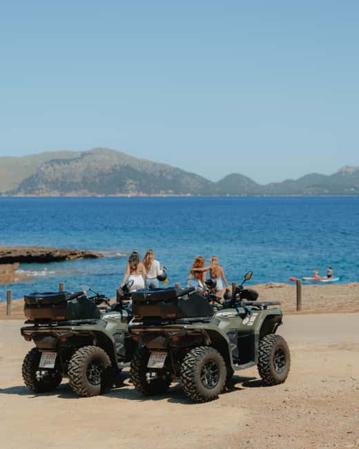 S'illot island quad tour - S’Illot beach: snorkeling, swimming, and a cold drink