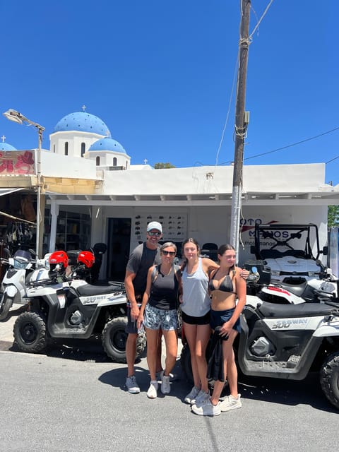 Santorini: ATV guided tour around the South of the island - Riding beside Perissa’s Black Beach