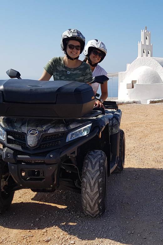 Santorini: ATV guided tour around the South of the island - Vlychada’s fishing marina and the working south coast