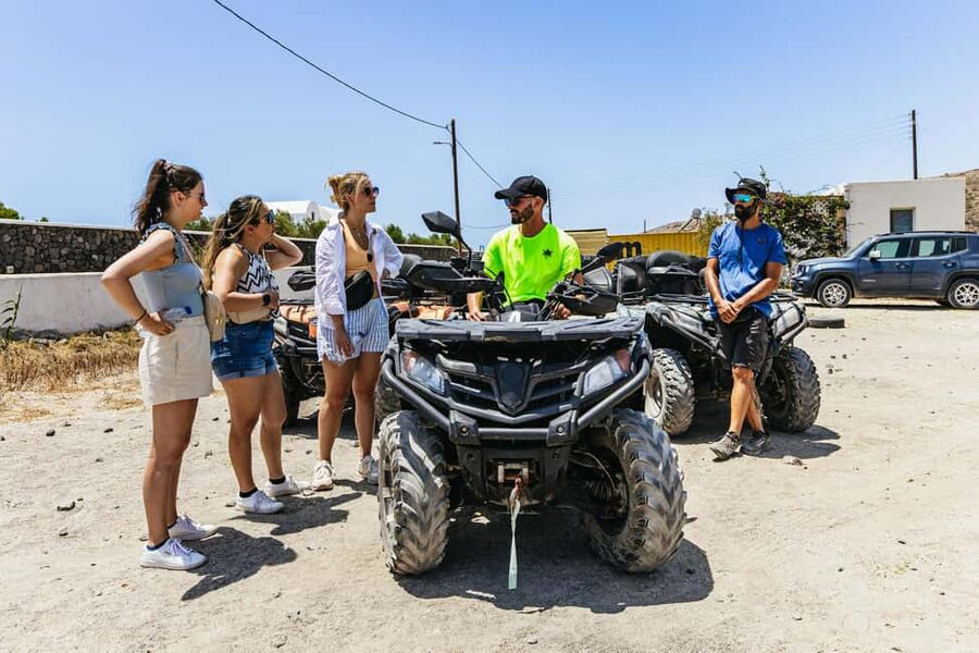 Santorini: ATV Quad Bike Tour with Lunch and Pickup - What the four-person group size really means