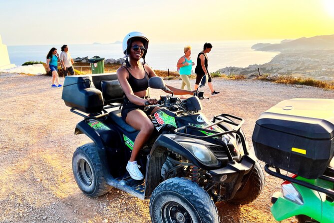 Santorini ATV-Quad Experience: Off-Road Adventure & Hotel Pickup - Windmills, vineyards, and Megalochori