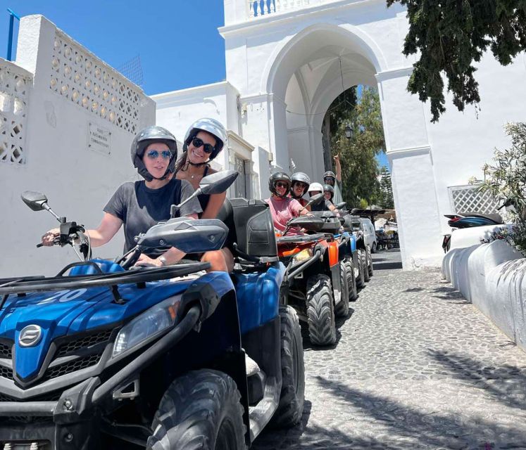 Santorini: ATV-Quad Experience Tour + Transportation - Windmills, vineyards, and Megalochori
