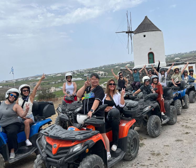 Santorini: ATV-Quad Experience Tour + Transportation - A local cellar and a taste of Santorini