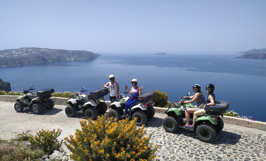 Santorini: ATV-Quad Experience Tour + Transportation - The cave chapel and the ride to Vlichada