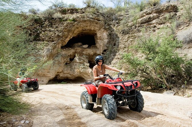 Scottsdale & Phoenix 2 Hour Desert Guided ATV Tour - The views: Weaver’s Needle, the lake, and city peaks