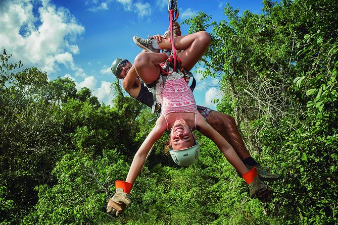 Selvatica Adventure Park ATV and Ziplines in Cancun and Riviera Maya - Rope course and the parachute-style jump