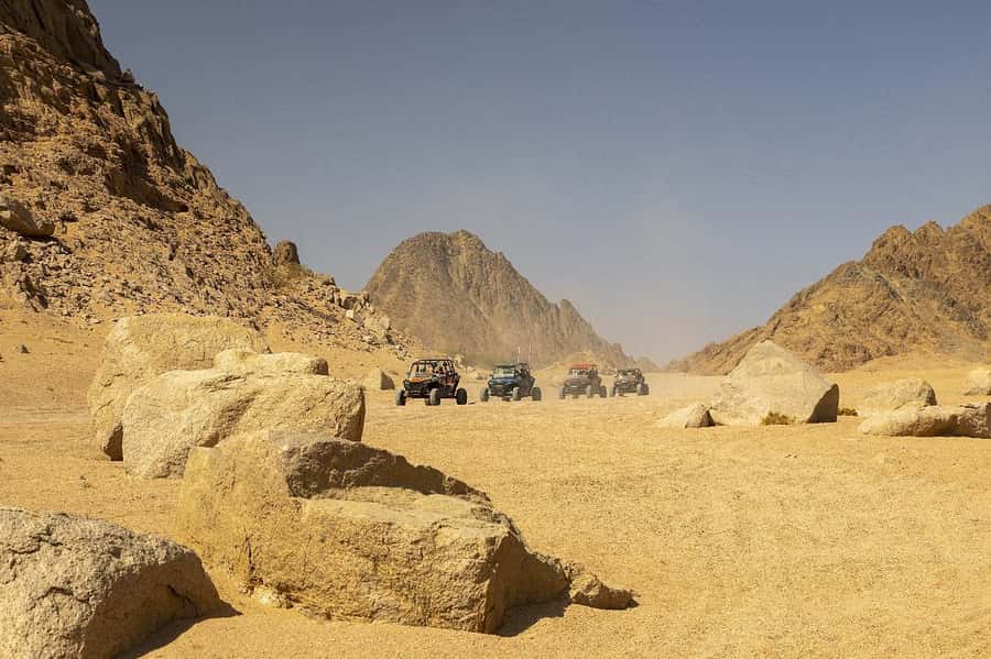 Sharm El Sheikh: Quad Biking & Desert Safari with Pickup - Riding the quad bikes across open desert
