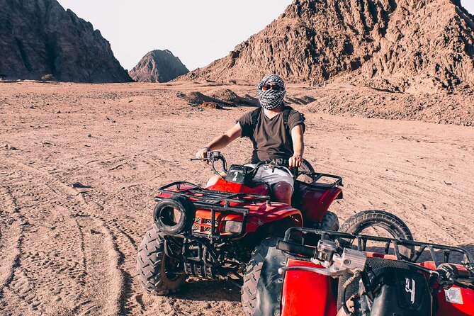 Sharm: Quad Bike or Car Buggy, Camel ride & optional VIP Bedouin Dinner & Show - What the Sharm desert safari actually offers