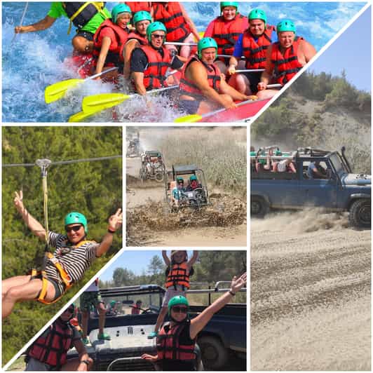 Side&Alanya:Rafting,Jeep,Quad/Buggy Safari/Zipline wLunch - From your hotel to the Taurus Mountains