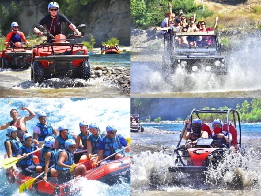 Side/Antalya: Jeep, Buggy, Rafting & Zipline Tour with lunch - Key points at a glance
