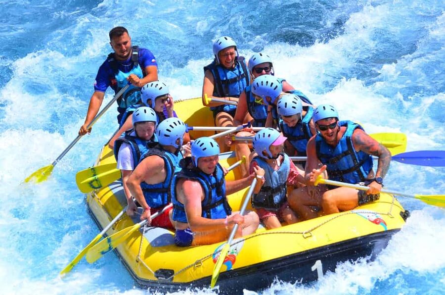 Side/Antalya: Jeep, Buggy, Rafting & Zipline Tour with lunch - Three breaks keep the rafting manageable