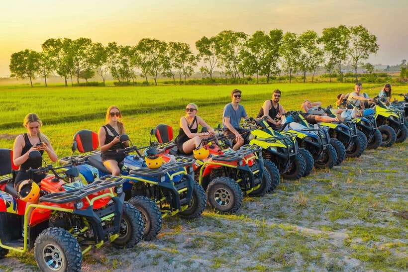 Siem Reap: Countryside Khmer village Tour by Quad Bike & ATV - Riding through rice fields and Khmer villages