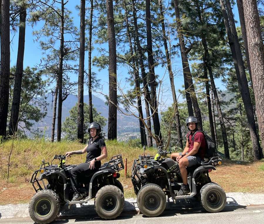 Sky high ATV adventure - Cerro de la Cruz: Antigua from the first high viewpoint