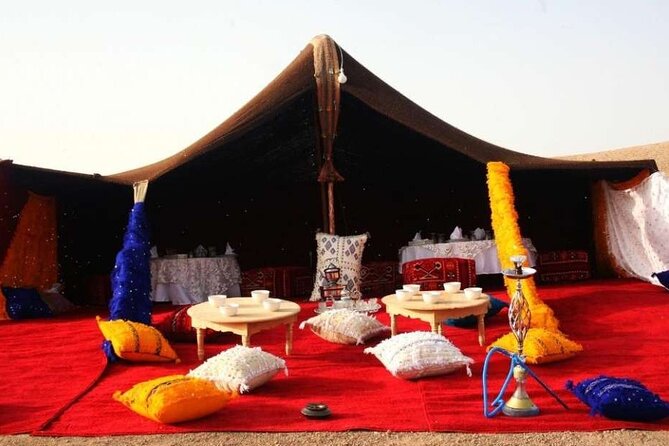 Sunset in Agafay: Dinner, Camel, Quad-Book Adventure with Viator - Tea, Camp, and the Moroccan Dinner