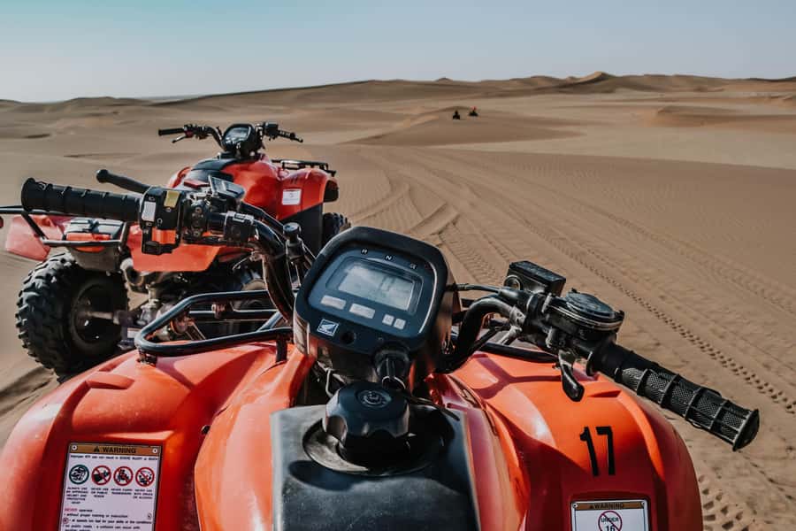 Swakopmund: Desert Dunes Quad Biking with Optional Sandboard - Riding from Swakopmund into the Namib dunes