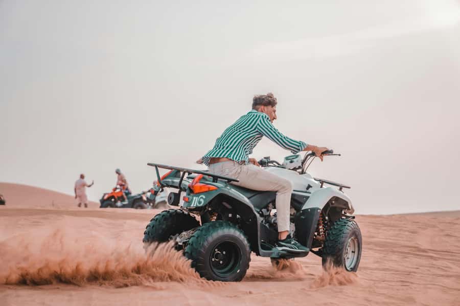 Tangier: Quad Bike Adventure with Hotel Transfers - Riding across streets, tracks, and mountain ground