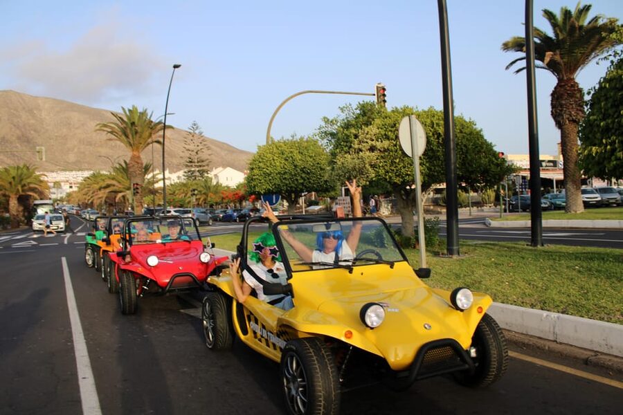 Tenerife Buggy Tour with Route Options Coast Mountain Sunset - Leaving the resort strip for the mountain route