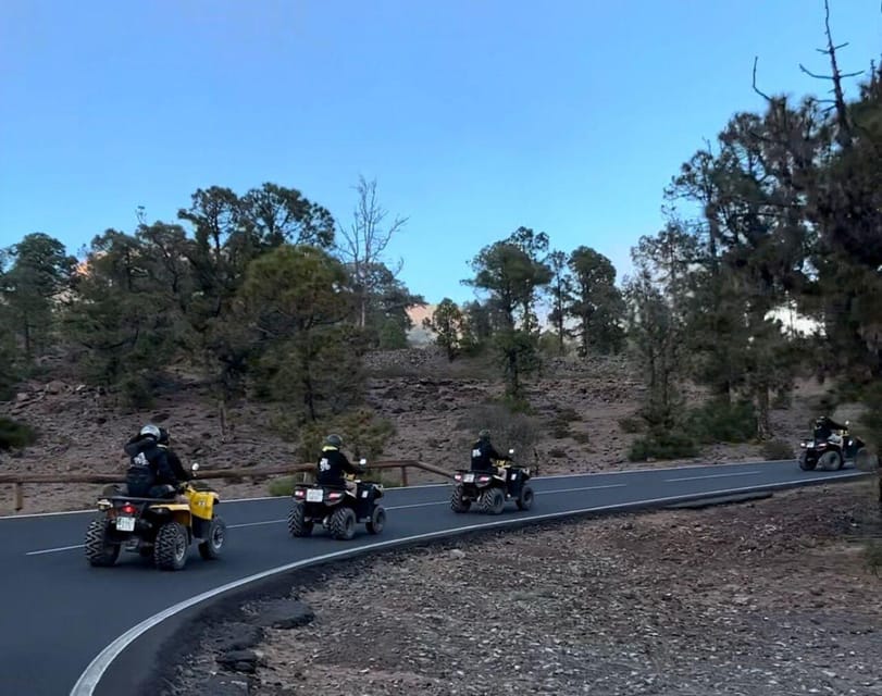 Tenerife: Guided Group Quad Tour on Mount Teide - A simple picnic of pizza and arancini