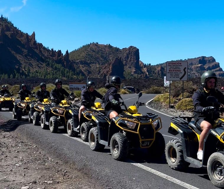 Tenerife: Guided Group Quad Tour on Mount Teide - Starting with safety, helmets, and quad instructions