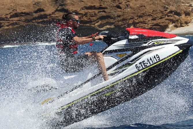 Tenerife : Jet Ski Tour with option for Quad Trip - Riding past Yellow Mountain and Costa del Silencio