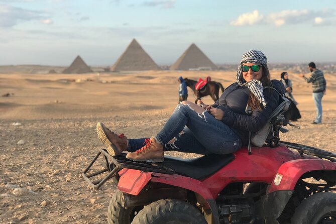 Top Private All Inc-Pyramids,Camel,Quad Bike,Inside Pyramid&Lunch - The one-hour quad-bike ride brings the most action