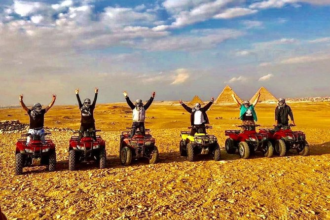 Top rated ATV quad bike at the Desert of Giza Pyramids - How private really feels