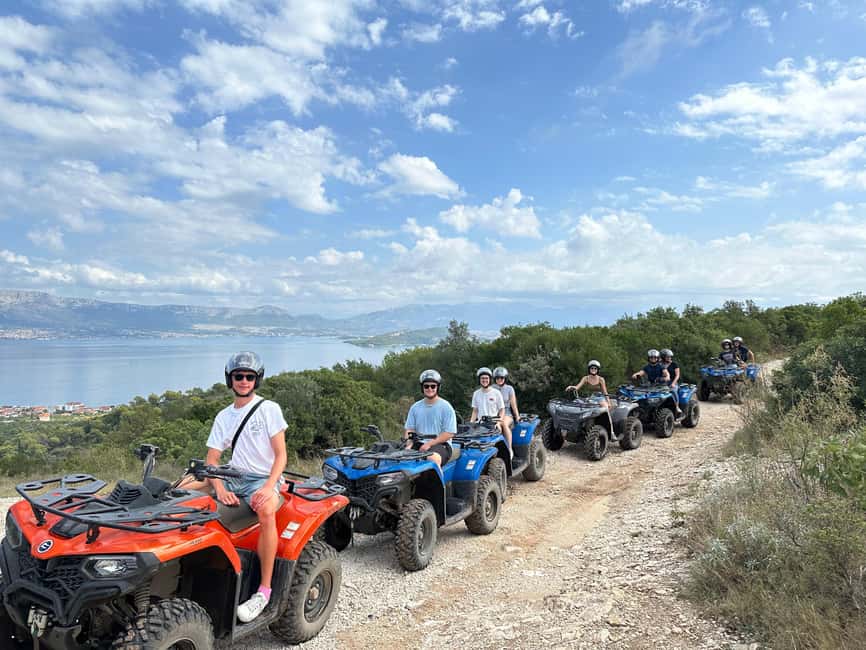 Trogir, Žedno: Čiovo Island 100% Off-Road Quad ATV Tour - The eastern viewpoint gives you the big picture