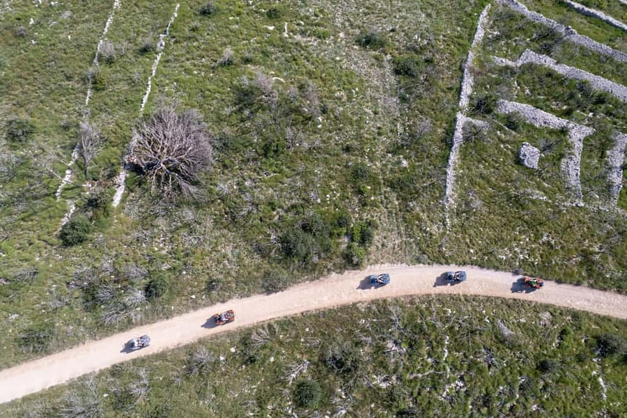 Trogir, Žedno: Čiovo Island 100% Off-Road Quad ATV Tour - Two hours or three: choose the longer route carefully