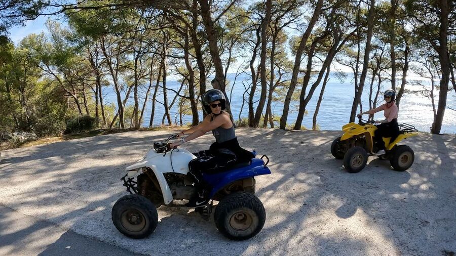 Trogir, Žedno: Čiovo Island 100% Off-Road Quad ATV Tour - Safety is the strongest part of the operation
