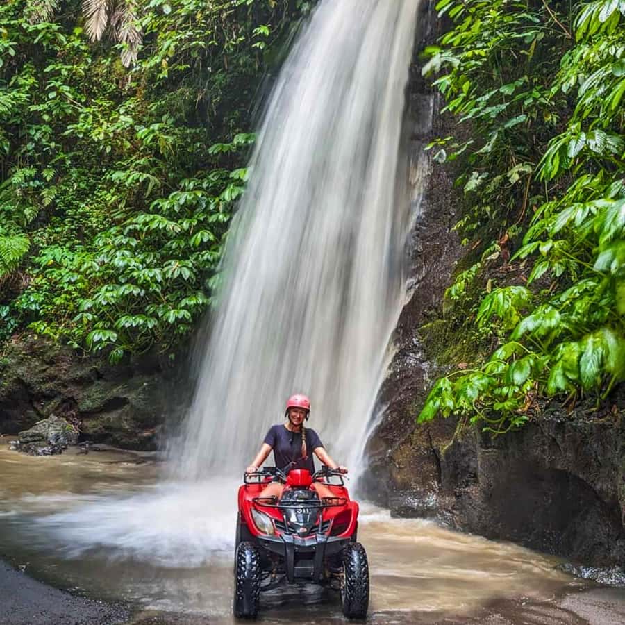 Ubud: Jungle, Waterfall, and Tunnel ATV Tour & Lunch Options - Separate quads or one quad for two?